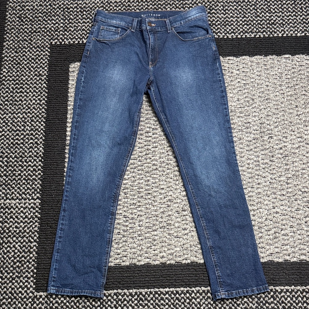 Mott & Bow Boyfriend Jeans Women’s 31 Straight Casual Classic Premium Denim